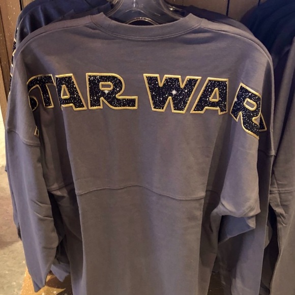 Disney Parks Galaxy’s Edge Star Wars Gray Spirit Jersey Tee T-Shirt - Picture 4 of 13